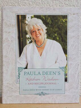 Autographed Paula Deen's Kitchen Wisdom and Recipe Journal Cookbook - Signed